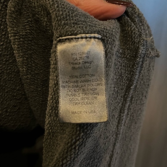 Nili Lotan Janie hoodie in dark grey camo - Picture 10 of 10